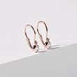 BOUCLES D'OREILLES POUR ENFANTS EN OR ROSE AVEC DIAMANTS - BOUCLES D'OREILLES POUR ENFANTS - BOUCLES D'OREILLES