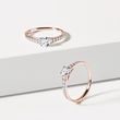 DIAMANTRING IM BRILLANTSCHLIFF AUS 14-KARÄTIGEM ROSÉGOLD - VERLOBUNGSRINGE DIAMANTEN - VERLOBUNGSRINGE