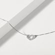 HEART-SHAPED DIAMOND NECKLACE IN WHITE GOLD - DIAMOND NECKLACES - NECKLACES