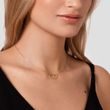 HEART NECKLACE WITH DIAMOND IN GOLD - DIAMOND NECKLACES - 