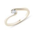 ASYMMETRISCHER DIAMANTRING - VERLOBUNGSRINGE MIT BRILLANT - VERLOBUNGSRINGE