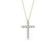 BRILLIANT CROSS IN YELLOW GOLD - DIAMOND NECKLACES - NECKLACES