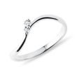 DIAMOND WAVE RING IN WHITE GOLD - ENGAGEMENT DIAMOND RINGS - ENGAGEMENT RINGS