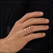 BAGUE DE MARIAGE POUR HOMMES EN OR ROSE - ALLIANCES DE MARIAGE HOMMES - ALLIANCES DE MARIAGE