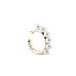 SINGLE PEARL EAR CUFF IN YELLOW GOLD - EAR CUFFS - EARRINGS