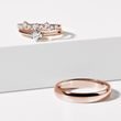 HIS AND HERS ROSE GOLD AND DIAMOND WEDDING BAND SET - ROSE GOLD WEDDING SETS - WEDDING RINGS