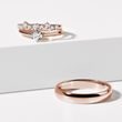 EHERINGSET AUS ROSEGOLD UND DIAMANTEN FÜR SIE UND IHN - ROSÉGOLDENE TRAURINGE IM SET - TRAURINGE