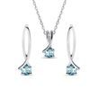 TOPAZ WHITE GOLD SET - JEWELLERY SETS - FINE JEWELLERY