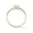 BRILLIANT DIAMOND RING IN YELLOW 14K GOLD - DIAMOND ENGAGEMENT RINGS - ENGAGEMENT RINGS