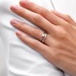 Women's wedding ring in white gold