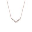 ROSE GOLD DIAMOND V NECKLACE - DIAMOND NECKLACES - NECKLACES