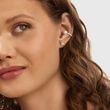 DIAMANTOHRRING AUS GELBGOLD MIT PERLE - EAR CUFFS - OHRRINGE