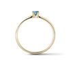 FEINER RING MIT BLAUEM DIAMANTEN IN GELBGOLD - VERLOBUNGSRINGE MIT FARBIGEN DIAMANTEN - VERLOBUNGSRINGE