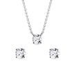 DIAMOND JEWELLERY SET IN WHITE GOLD - JEWELLERY SETS - FINE JEWELLERY