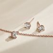 HALF CARAT LAB GROWN DIAMOND ROSE GOLD NECKLACE - DIAMOND NECKLACES - NECKLACES
