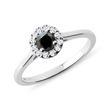 BLACK AND WHITE DIAMOND RING IN WHITE GOLD - FANCY DIAMOND ENGAGEMENT RINGS{% if category.pathNames[0] != product.category.name %} - {% endif %}
