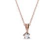 COLLIER DOUBLE RUBAN DIAMANTS EN OR ROSE - COLLIERS AVEC DIAMANTS - COLLIERS