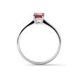 RING MIT ROSA TURMALIN UND SMARAGD IN WEISSGOLD - RINGE TURMALIN - RINGE