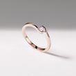 ASYMMETRICAL DIAMOND RING IN ROSE GOLD - DIAMOND ENGAGEMENT RINGS - ENGAGEMENT RINGS