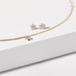 STERN-OHRRINGE MIT DIAMANT IN GOLD - OHRSTECKER DIAMANT - OHRRINGE