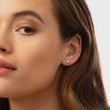 3 MM DIAMOND BEZEL EARRINGS IN ROSE GOLD - DIAMOND STUD EARRINGS - EARRINGS