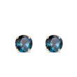 BLUE TOPAZ EARRINGS IN 14KT GOLD - TOPAZ EARRINGS{% if category.pathNames[0] != product.category.name %} - {% endif %}