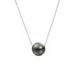 NECKLACE IN 14K WHITE GOLD WITH TAHITIAN PEARL - PEARL PENDANTS{% if category.pathNames[0] != product.category.name %} - {% endif %}