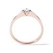 MINIMALIST DIAMOND RING IN ROSE GOLD - SOLITAIRE ENGAGEMENT RINGS - ENGAGEMENT RINGS