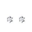 1 CARAT DIAMOND EARRINGS IN WHITE GOLD - DIAMOND STUD EARRINGS - EARRINGS