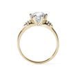 RING AUS GELBGOLD MIT MOISSANIT UND DIAMANTEN - RINGE GELBGOLD - RINGE