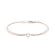 HERZARMBAND MIT DIAMANT IN ROSÉGOLD - ARMBÄNDER MIT DIAMANTEN - ARMBÄNDER