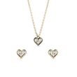 HEART MOTIF DIAMOND JEWELRY SET IN YELLOW GOLD - JEWELRY SETS - FINE JEWELRY