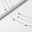 COLLIER D'OR BLANC AVEC DIAMANT - COLLIERS AVEC DIAMANTS - COLLIERS