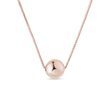 BALL PENDANT ON CHAIN IN ROSE GOLD - ROSE GOLD NECKLACES - NECKLACES