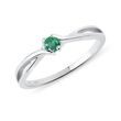 EMERALD RING IN WHITE GOLD - EMERALD RINGS - RINGS