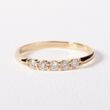 GOLD RING WITH DIAMONDS - WOMEN'S WEDDING RINGS - 