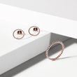 HOOP EARRINGS IN ROSE GOLD - ROSE GOLD EARRINGS - EARRINGS