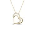 GOLD NECKLACE WITH DIAMONDS HEARTS - DIAMOND NECKLACES - NECKLACES