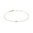 KINDERARMBAND MIT AQUAMARIN IN GELBGOLD - KINDER ARMBÄNDER - ARMBÄNDER