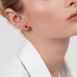Post earrings in white gold