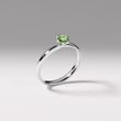 WHITE GOLD RING WITH GREEN DIAMOND - FANCY DIAMOND ENGAGEMENT RINGS - ENGAGEMENT RINGS