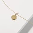 DIAMOND MEDALLION PENDANT IN YELLOW GOLD - DIAMOND NECKLACES - NECKLACES