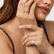 WHITE GOLD FLAT TOP RING - WHITE GOLD RINGS - RINGS