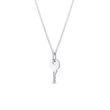 KEY PENDANT OF WHITE GOLD - WHITE GOLD NECKLACES - NECKLACES