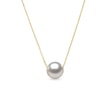 Minimalist 14k Gold Necklace with Akoya Pearl
