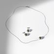 TAHITIAN PEARL JEWELLERY SET IN WHITE GOLD - PEARL SETS - PEARL JEWELLERY