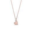 MINIMALIST HEART PENDANT IN ROSE GOLD - ROSE GOLD NECKLACES - NECKLACES