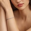 BRACELET EN OR BLANC AVEC DIAMANTS - BRACELETS TENNIS - BRACELETS