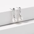 AKOYA PEARL AND DIAMOND EARRINGS IN WHITE GOLD - PEARL EARRINGS - PEARL JEWELLERY