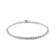 BRACELET EN OR BLANC AVEC DIAMANTS - BRACELETS TENNIS - BRACELETS
